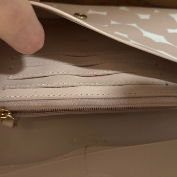 Kate Spade Putnam Drive Cyra Splodge Dot Pink Multi Large Flap Wallet - Picture 8 of 10